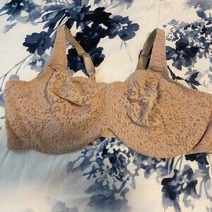 Wacoal Halo Lace Bra 40DD Nude